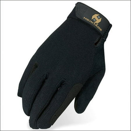 UPC: 0797698310688 | 97HE 11 Size Heritage Summer Trainer Horse Riding Equestrian Glove Leather Black