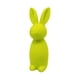 thumbnail image 4 of Conejito de Pascua flocado, decoración de Pascua, figura de conejo flocado para balcón verde amarillo, 4 of 8