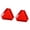 Super red edges, variant on Pack of 2 High Aluminum Reflective Signs for Slow Moving Vehicles with Pre Drilled Holes