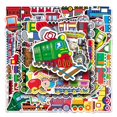 thumbnail image 2 of Stickers de tren DIYYILIF 100 piezas impermeables de vinilo, 2 of 5