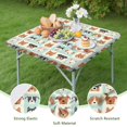 thumbnail image 4 of Lovely Dog Breeds Square Fitted Tablecloth with Elastic Edge,Square Table Cover,Washable Elastic Table Cover for Home Kitchen Party Decor 34"x34", 4 of 6