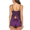 thumbnail image 3 of Enwejyy Women Sleepwear Imitation Silk Soft Chemise Nightshirt Nightgown Loungewear Pajamas Sets, 3 of 3