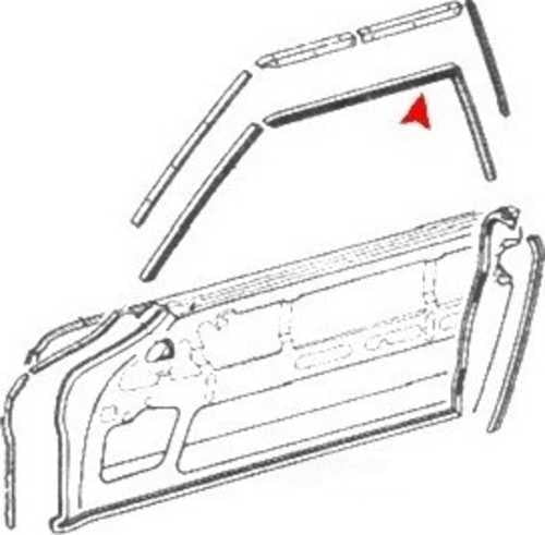 URO Parts URO-000527 Door Window Seal