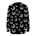 thumbnail image 7 of Towmus Women's Halloween Shirts Casual Long Sleeve Funny Face Pumpkin Shirts, 7 of 7