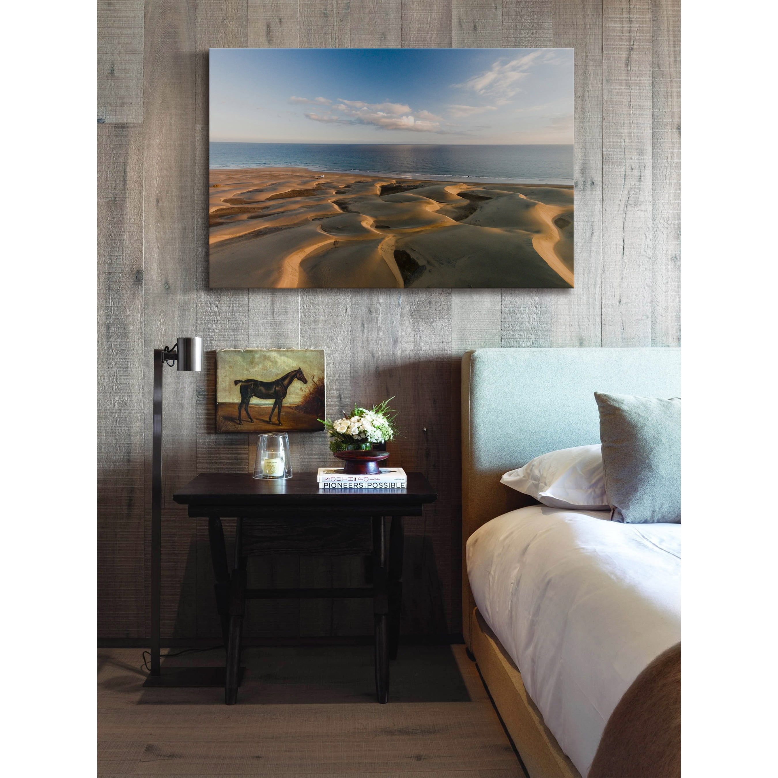 Marmont Hill "Waves in the Sand II" by Karolis Janulis Painting Print on Wrapped Canvas