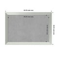 thumbnail image 4 of Amanti Art Brushed Sterling Silver Framed Magnetic Board 40 x 28 in., 4 of 8