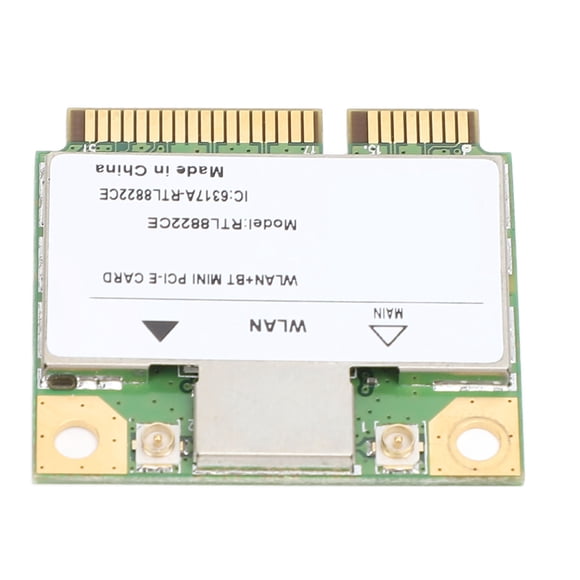 RTL8822CE Wireless Card, Plug and Play High Speed PCIE Wireless Card for Laptop