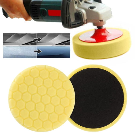 Cagnkofi Buffing Polishing Pads,Buffing Sponge Pads, Car Buffer Polisher Compound, Polish & Wax, Bowling Ball Polishing Pads,Cutting Polishing Pad ar Buffer Polisher (Honeycomb Structure)