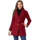thumbnail image 1 of Abrigo de botones Allegra K con Cuello Chal Rojo L, 1 of 6