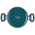 thumbnail image 6 of Spice by Tia Mowry - Nonstick Ceramic 3QT Teal Aluminum Dutch Oven with Steamer, 6 of 9