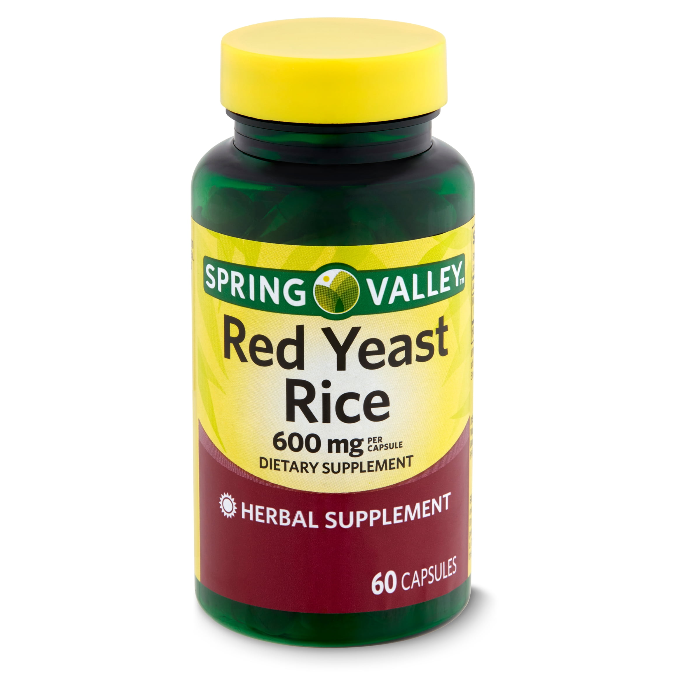 Spring Valley Red Yeast Rice Dietary Supplement, 600 mg, 60 count