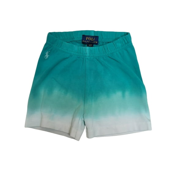 Polo Ralph Lauren GREEN Girl's Tie Dye Short, US 5
