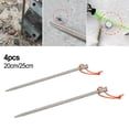 thumbnail image 3 of Tent Pegs with Reflective Rope Made from Lightweight Titanium Material, 3 of 6