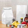 thumbnail image 4 of Karat White Paper Bags, 20 lb, 500 ct – Large White Paper Grocery & Takeout Bags, Bulk Pack, 4 of 14