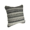 thumbnail image 4 of Ox Bay Drew 18" x 18" Black/Gray Striped Cotton Blend Adult Decorative Throw Pillow, 4 of 7