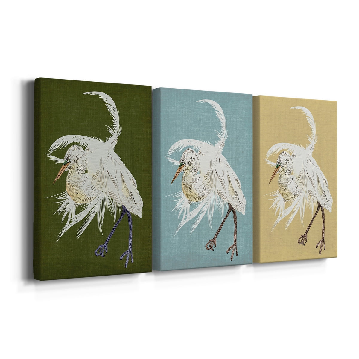 Heron Plumage II Premium Gallery Wrapped Canvas - Ready to Hang - 24 x 36 Each