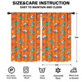 thumbnail image 2 of Blackout Kids Curtains,Orange Cartoon Dinosaurs Rockets Planets Pattern Childrens Insulated Curtains Set Of 2,Bedroom Essentials,Toddler Room Decor 52"x84", 2 of 5