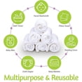 thumbnail image 3 of Muslin Burp Cloths - Burp Clothes For Baby Girl/boy, Organic Baby Clothes Burping Cloths For Babies - 6 Layers Absorbance, Baby Burp Cloth (4 Pack (10, 3 of 5