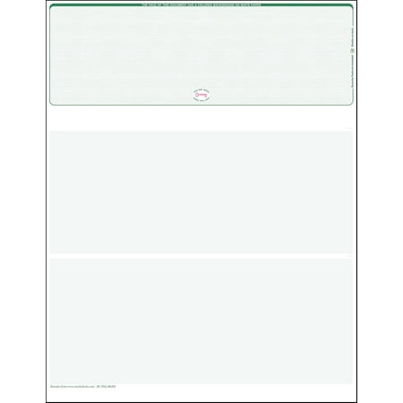 3000 Green-Linen Laser Check Stock, (Top Position) Blank Laser Checks, Top Laser Check, Bank Checks, Business Checks, or Personal Checks