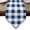 Blue, variant on Purple Plaid Table Runner Linen Burlap Table Runner 72 Inches Long Spring Summer Farmhouse Buffalo Checkered Dresser Scarves for Kitchen Island Coffee Dining Party Wedding Holiday Decor 18"x72"