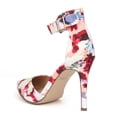 thumbnail image 2 of Dream Pairs Women's Ankle Strap Stilettos Pointed Toe High Heel Pumps Shoes OPPOINTED-ANKLE FLORAL Size 5, 2 of 5