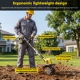 thumbnail image 4 of TCISA 20V Cordless Electric Tiller, 9-Inch Width, 300 RPM Battery Powered Garden Cultivator for Soil Tilling and Weeding, 4 of 8