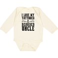 thumbnail image 3 of Inktastic I Love My Tattooed & Bearded Uncle Boys or Girls Long Sleeve Baby Bodysuit, 3 of 5