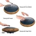 thumbnail image 4 of Tambor HOPWELL de acero, 15 notas, 35 cm, con libro de música, azul marino, 4 of 6