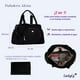thumbnail image 5 of Pañalera para Bebé tipo Maleta de Mano y Bolsa Crossbody LuckyLy UNITALLA Repelente al Agua Bolsas Térmicas Biberón y Cinta Carriola Incluye Cambiador Impermeable negro, 5 of 6