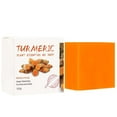 thumbnail image 2 of QunYou Turmeric Soap Ginger Soap Kojic Shower Skin Care Body and Facial Bar Soap 100g, 2 of 9