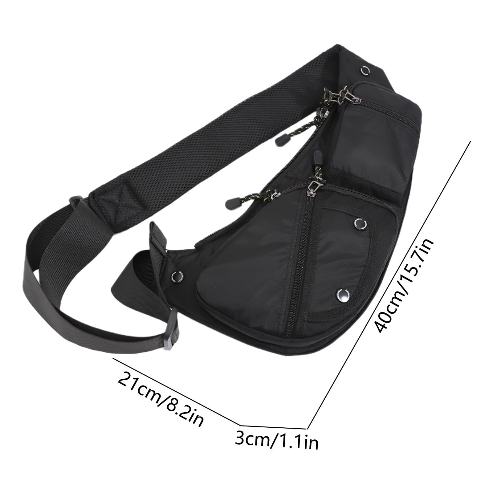 Msgweeeg Shoulder Bag Leather Chest Bag for Men Women Waterproof Crossbody Sling Bag Antis-Theft Fashion Shoulder Bag with Adjustable Strap for Travel Commuting Sports Street Style