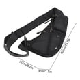 thumbnail image 3 of PU Leather Chest Bag for Men Women, Waterproof Anti-Theft Crossbody Sling Bag, Adjustable Strap Lightweight, Secure Daily Carry for Travel Commuting Street Style, 3 of 6