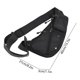 thumbnail image 3 of Bolsa de pecho de nailon impermeable para hombre mujer unisex, bolsa cruzada con correa ajustable, bolsa de hombro antirrobo para viajes, desplazamientos, deportes, estilo urbano, 3 of 6