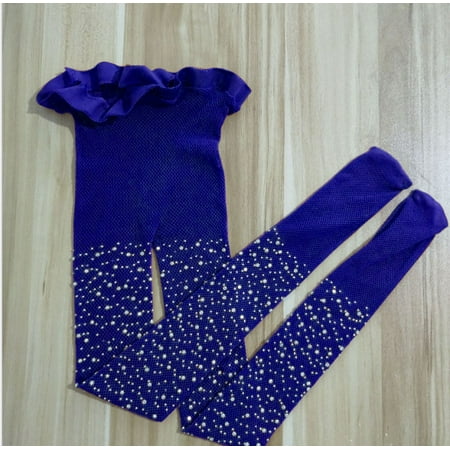

Kids Girls Shiny Rhinestone Pantyhose Tights Mesh Fishnet Tigh