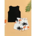 thumbnail image 4 of Hirigin Toddler Baby Boys Shorts Set Seaside Printed Tank Tops and Shorts 2Pcs Little Boy Outfits Summer Clothes Suit, 4 of 8
