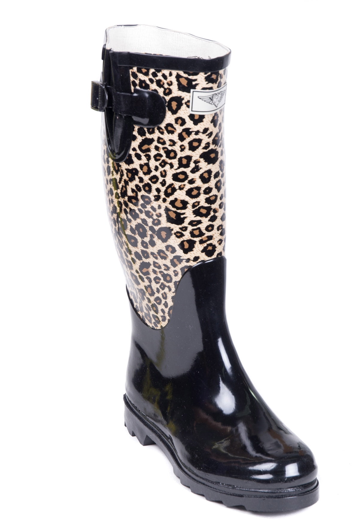 Women Rubber Rain Boots with Cotton Lining, Animal Print - Walmart.com