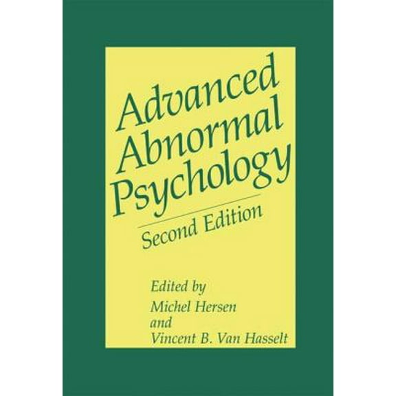 Pre-Owned Advanced Abnormal Psychology (Hardcover) 0306463814 9780306463815