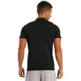 thumbnail image 3 of CHICTRY Mens Short Sleeve T-shirt Solid Color Slim Fit Base Layer Undershirt Mock Neck Weekend Casual Tops Black M, 3 of 7