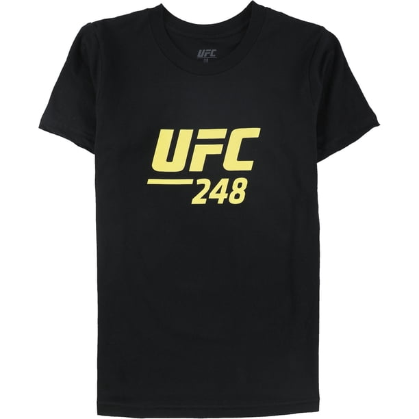 Camiseta gráfica UFC Boys No. 248 Two Title Fights, negra, XL