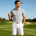 thumbnail image 3 of FOPSUFGWFO Golf Polo Shirts for Men Short Sleeve Classic Fit Tops Quick Dry Moisture Wicking Breathable Blouses for Business Sport S, 3 of 3