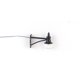 thumbnail image 1 of Ounissouiy Lámparas de cuello de cisne de pared a escala 1:87, modelo de calle de 3V, diseño de ferrocarril, luz blanca cálida decorativa para Artesanía Negro/Blanco cálido, 1 of 6
