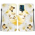 thumbnail image 2 of Compatible with Motorola Moto E13 Flower Painted PU Leather Wallet Case with Card Slots Cover, 2 of 5