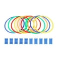 thumbnail image 4 of Anillos de agilidad, anillos de entrenamiento de agilidad de velocidad, aros de salto de círculo multifunción multicolor, anillos de velocidad para 38cm, 4 of 8
