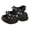 Black, variant on YLYL Women's Platform Wedge Sandals Adjustable Hook and Loop Open Toe Fashion Casual Summer Shoes