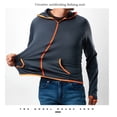 thumbnail image 5 of Camisas de pesca con capucha para hombre, camisas de pesca de manga larga, ropa de pesca transpirable con protección UV de secado rápido, 5 of 5