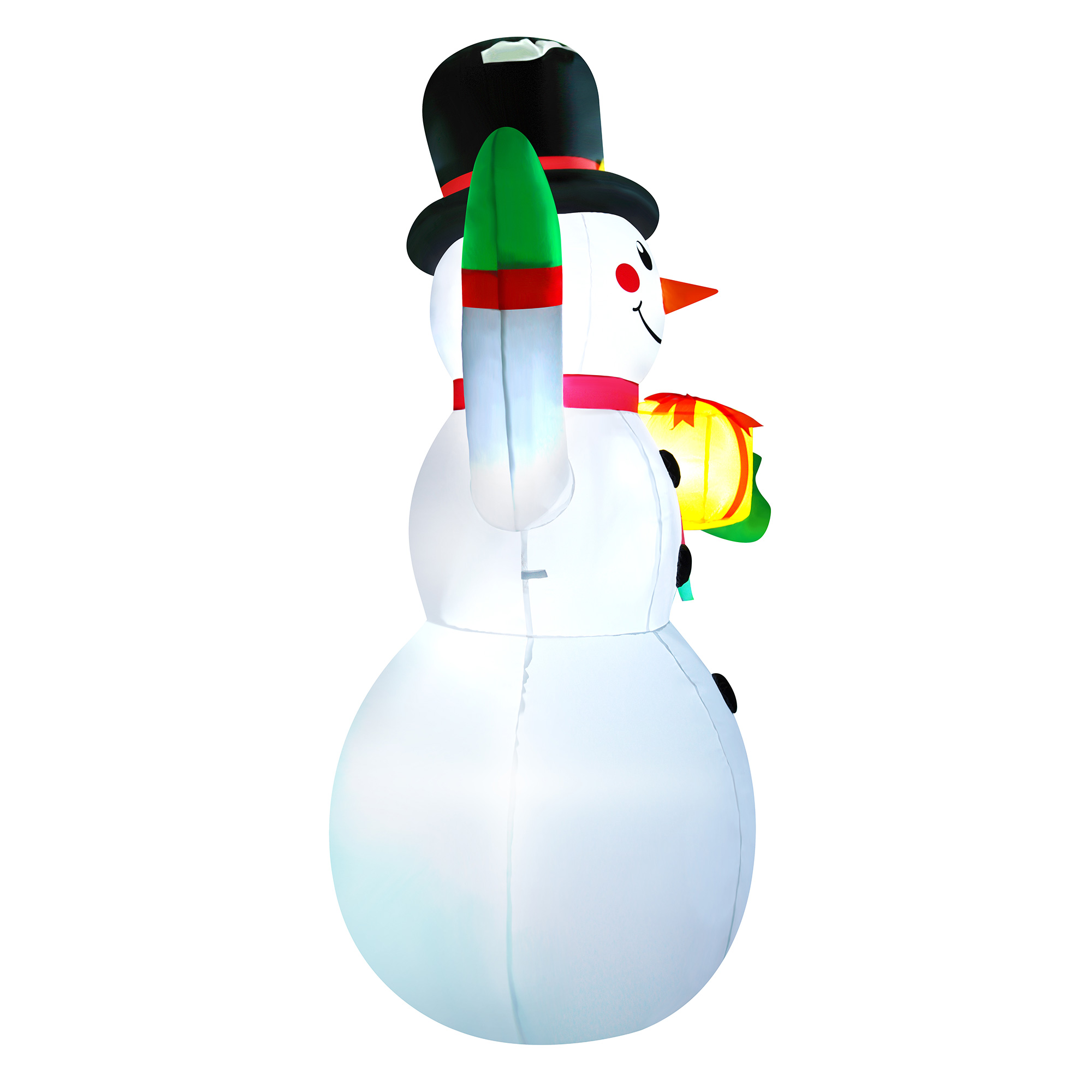 Yexmas 9ft Christmas Inflatable Snowman with Tree and LED photo 5