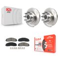 thumbnail image 1 of Transit Auto Front Disc Brake Rotors Hub Assembly and Semi-Metallic Pads Kit for Car Ford F-350 Super Duty F-250 K8S-102831, 1 of 11
