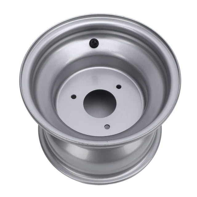 18X9.50 8 ATV Wheel Rim Aluminum Alloy High Strength 8 Inch Wheel Rim Hub Go Karts Carts Silver