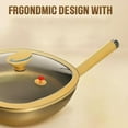 thumbnail image 5 of 2026 New 12in Titanium Alloy Non-Stick Pot with Lid, Wok With Steamer, for Cooking, Frying, Baking (Wok + Steamer), 5 of 6