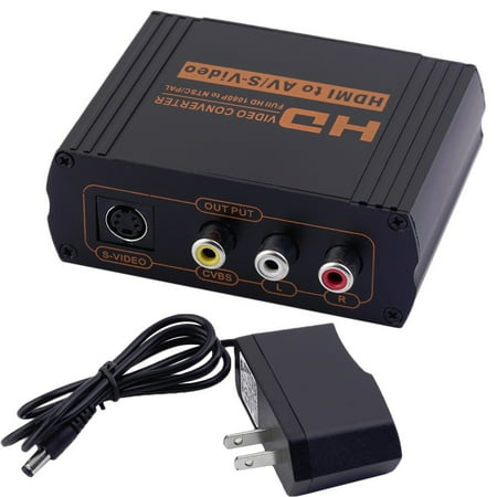 S-video Audio - iMeshbean 1080P HDMI To 3 RCA AV CVBS Composite S-Video R/L Audio Converter Adapter USA